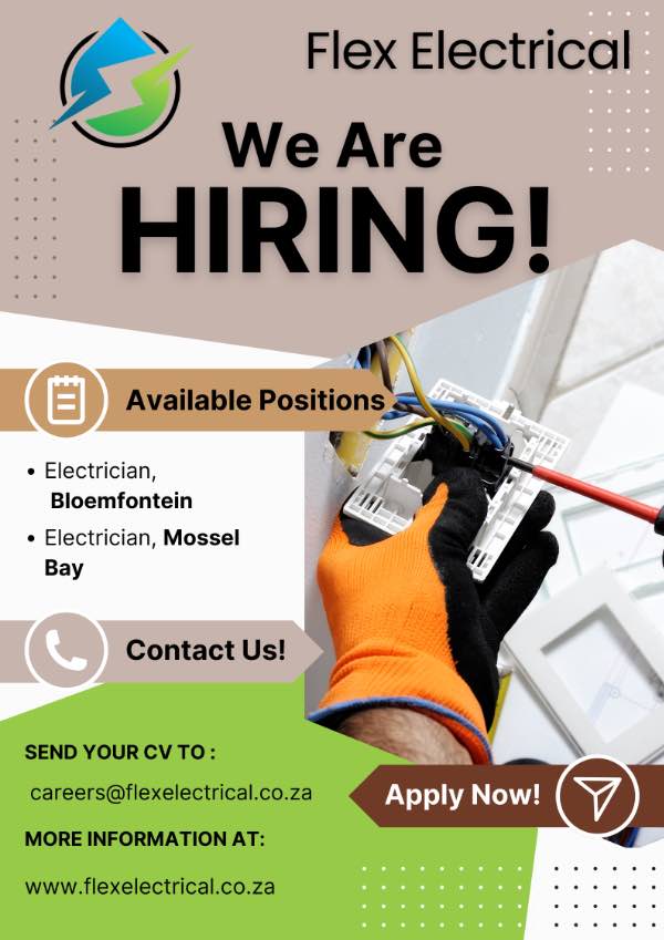 Available positions in Bloemfontein and Mossel Bay